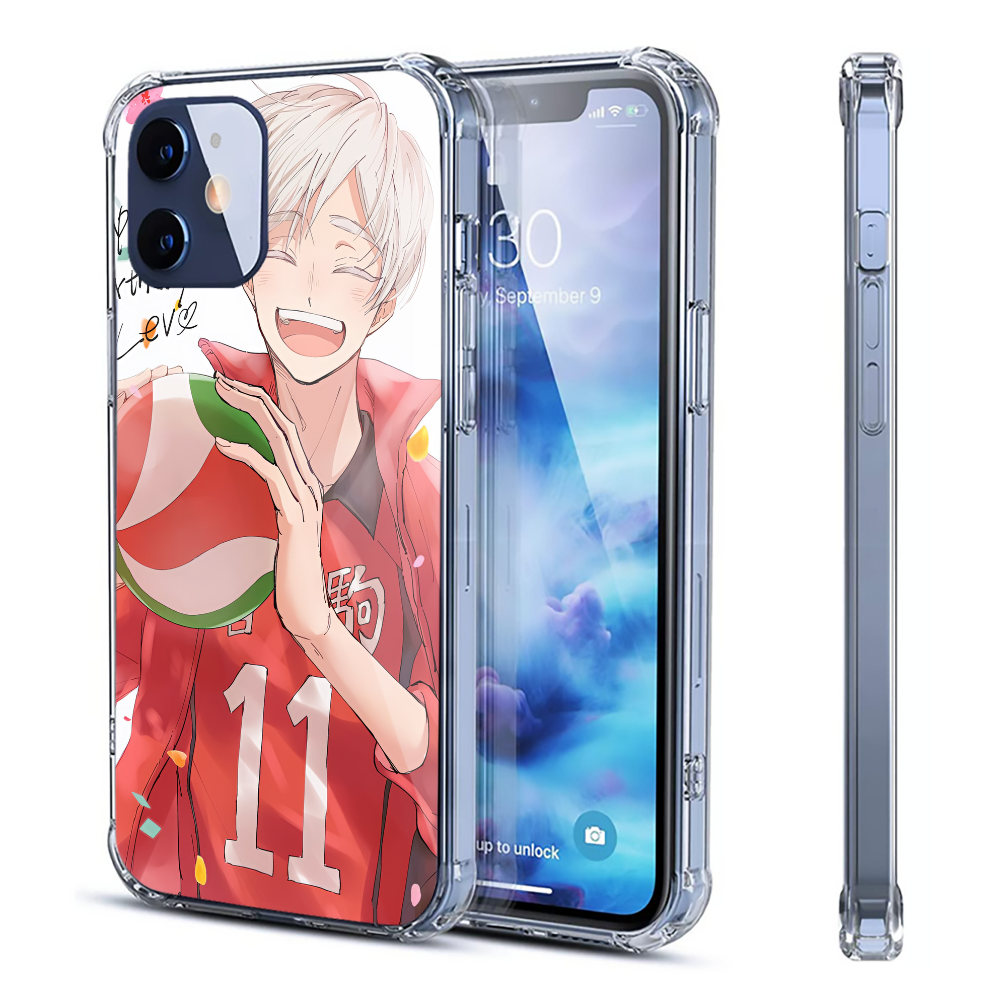 （画像用） ハイキュー!! Haikyu!! 【iPhone 12シリーズ対応】透明スマホケース（クリアソフトケース）